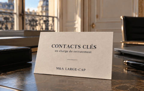 Élégante carte de recrutement M&A
